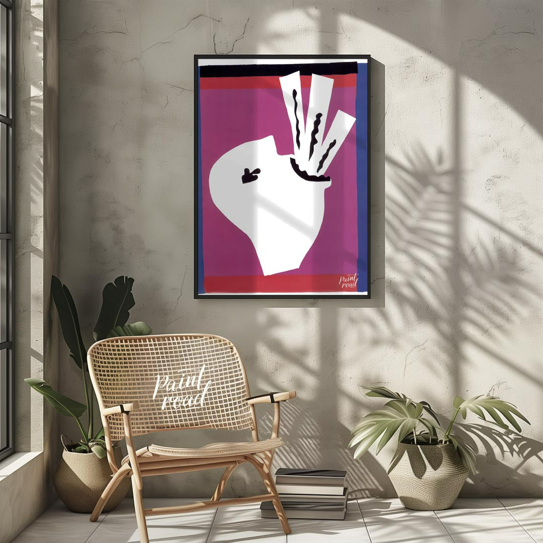 This captivating art print is from Henri Matisse’s renowned “Jazz” series, specifically depicting “… for other