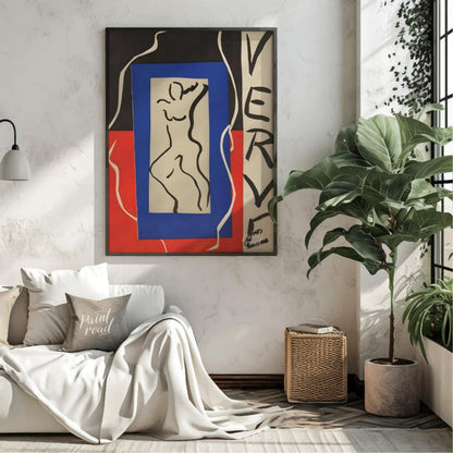 This striking print by Henri Matisse, associated with the “Verve” art review, showcases his masterf… for living room