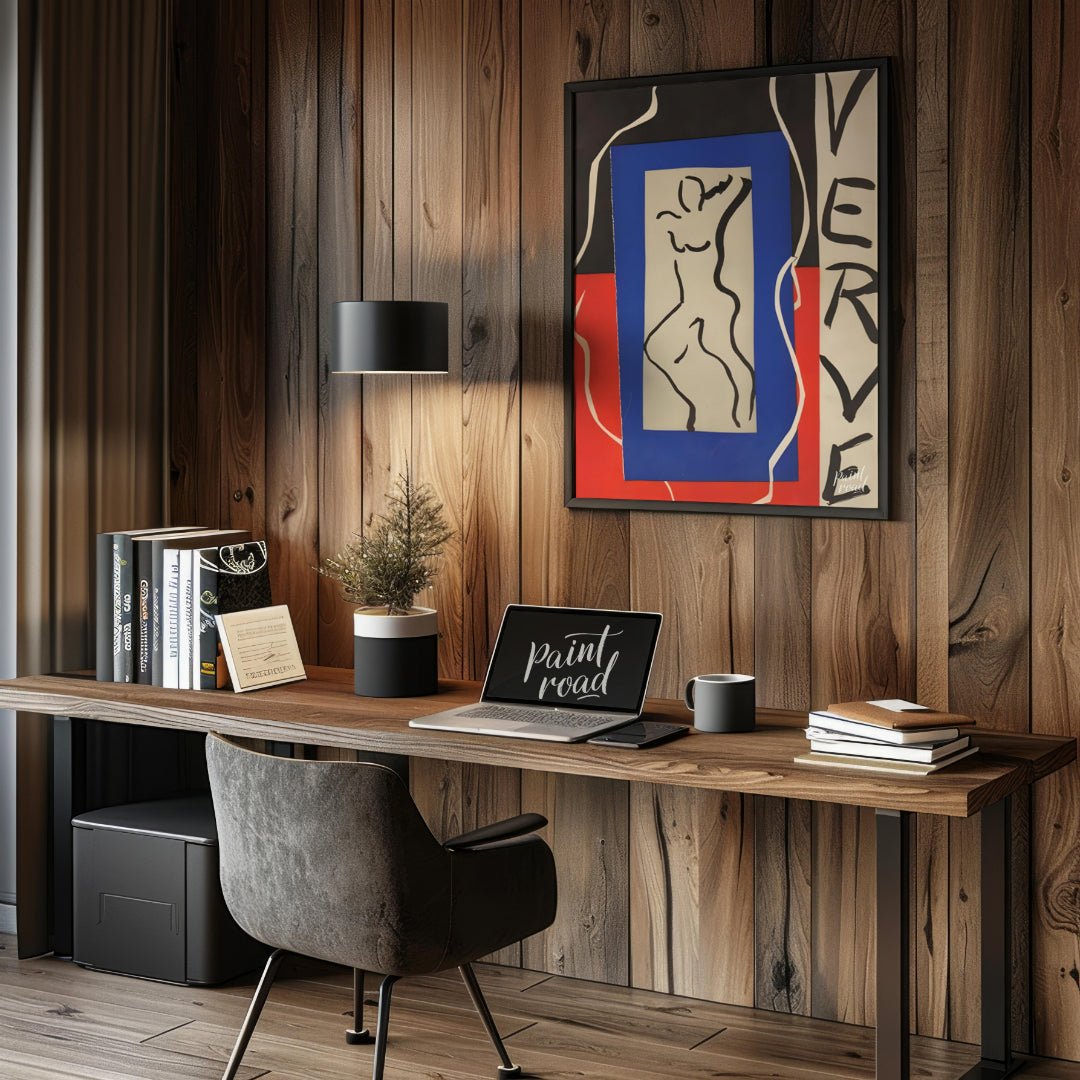This striking print by Henri Matisse, associated with the “Verve” art review, showcases his masterf… for office