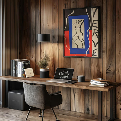 This striking print by Henri Matisse, associated with the “Verve” art review, showcases his masterf… for office