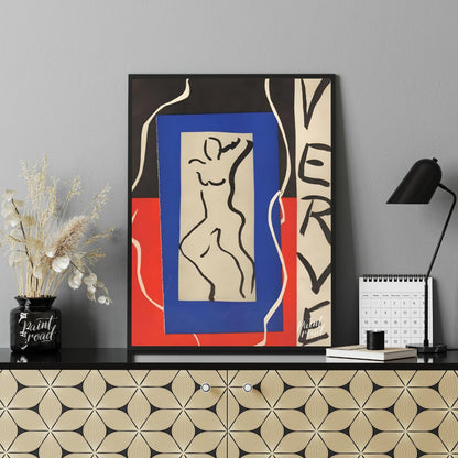 This striking print by Henri Matisse, associated with the “Verve” art review, showcases his masterf… for office