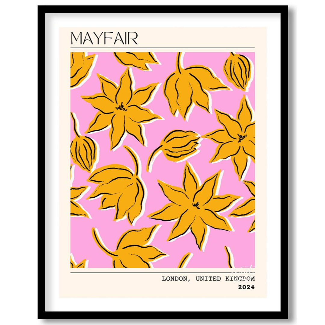 The Mayfair Bloom Poster is a vibrant and artistic representation of floral elegance, designed with… for abode