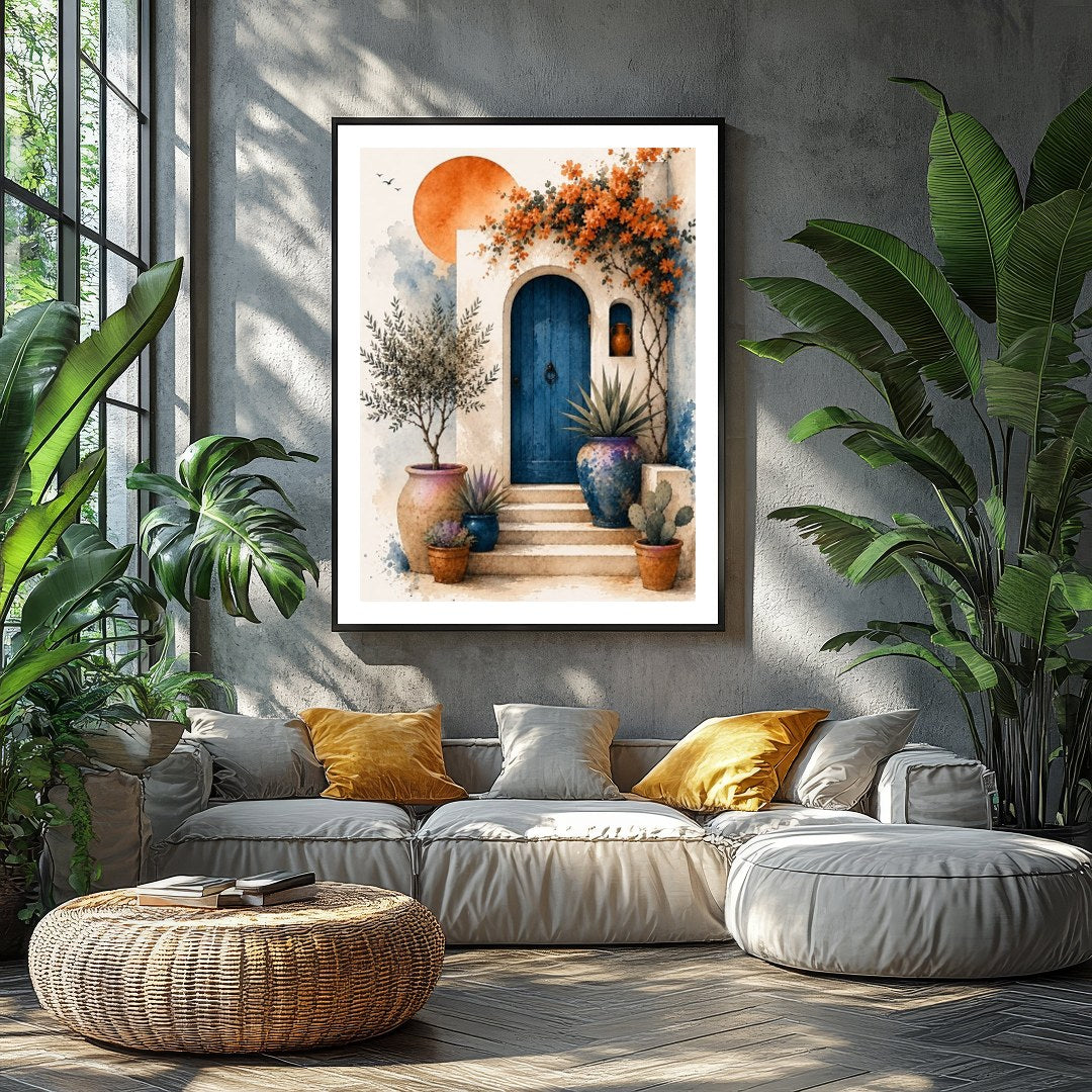 Transform your space with this captivating art print that embodies the warmth and beauty of a for Balcony