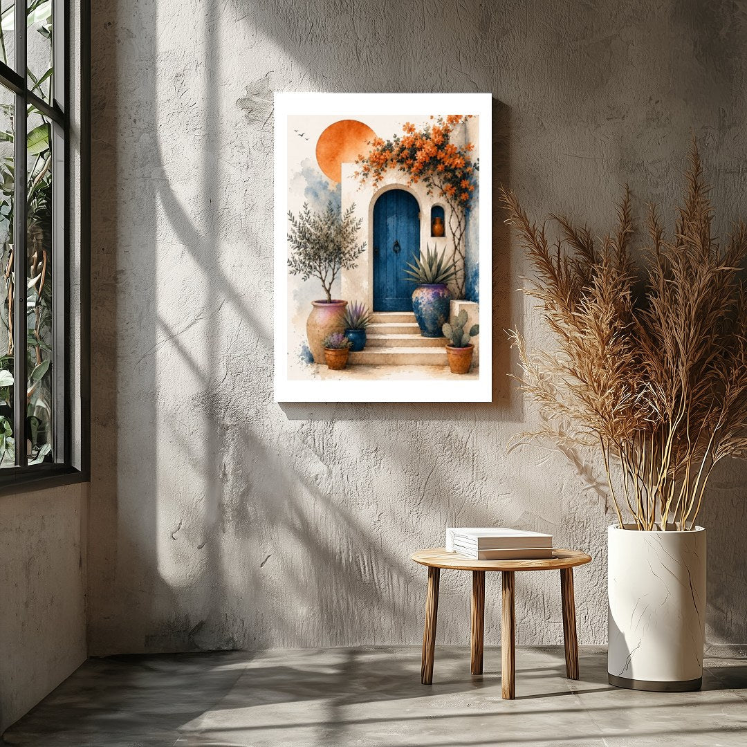 Transform your space with this captivating art print that embodies the warmth and beauty of a for Entrance