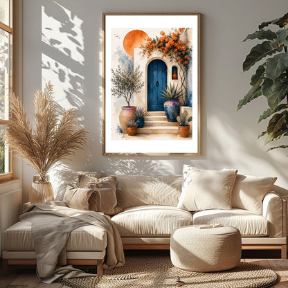 Transform your space with this captivating art print that embodies the warmth and beauty of a for Sitting Area