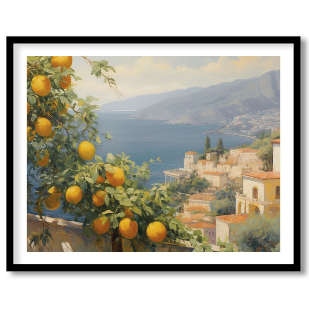 Experience the serene beauty of the Mediterranean coast with this captivating artwork. Featuring for bedroom