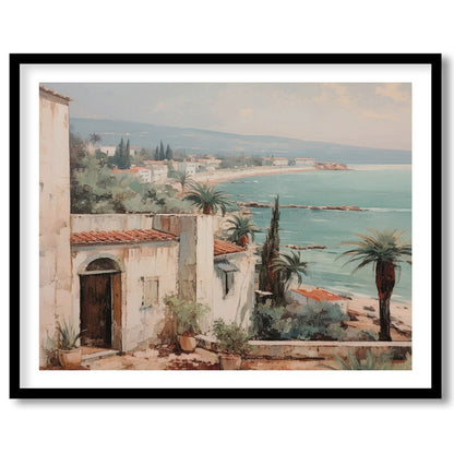 Experience the serenity of the coast with this beautifully detailed artwork capturing a for home