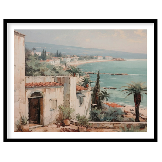 Experience the serenity of the coast with this beautifully detailed artwork capturing a for home