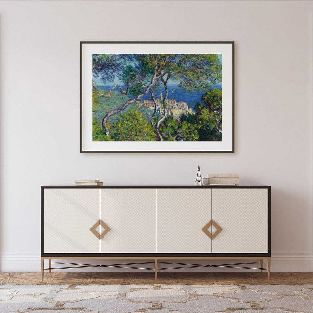 Explore the serene beauty of a coastal village through this captivating wall art piece. Featuring for Foyer