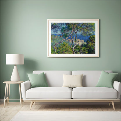 Explore the serene beauty of a coastal village through this captivating wall art piece. Featuring for Hall