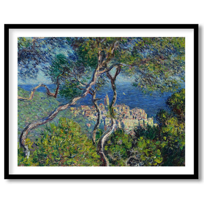 Explore the serene beauty of a coastal village through this captivating wall art piece. Featuring for space