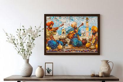 Melodic Mosaic Painting available online at Paint Road for only Melodic Mosaic showing Ancient Arches and bedroom