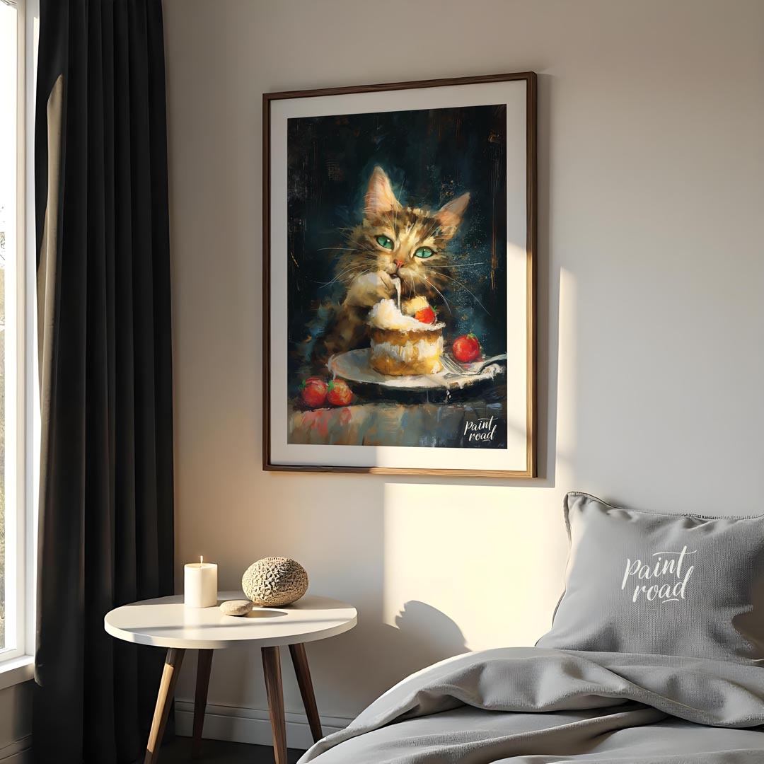 This heartwarming digital painting depicts a tender moment between a small girl and a colossal, fri… for bedroom