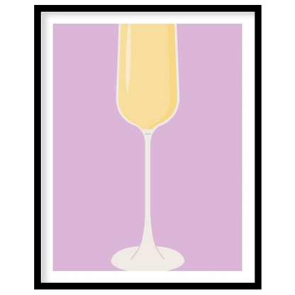 This elegant and simple poster features a classic Mimosa, embodying the essence of brunch and celeb… for abode