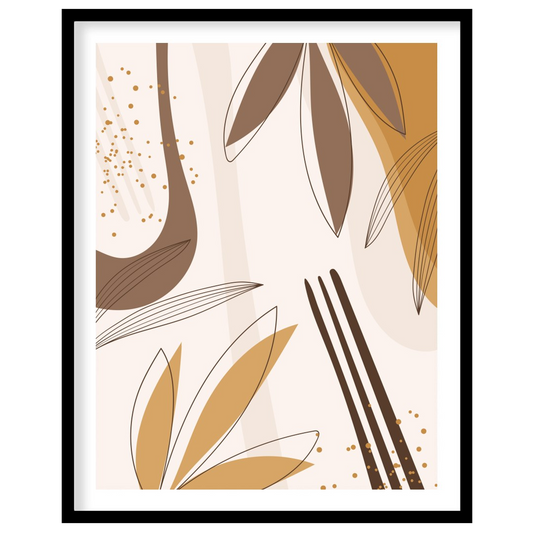 Explore the elegance of simplicity with this minimalist abstract artwork, showcasing a delicate for loft