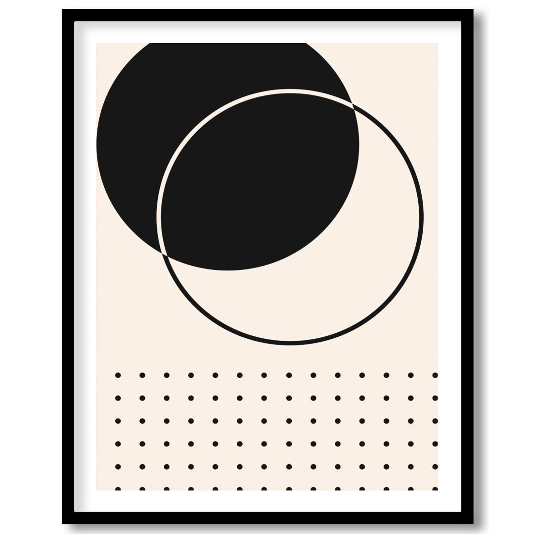 This striking piece of wall art embodies the essence of minimalism with its bold geometric design. for bedroom