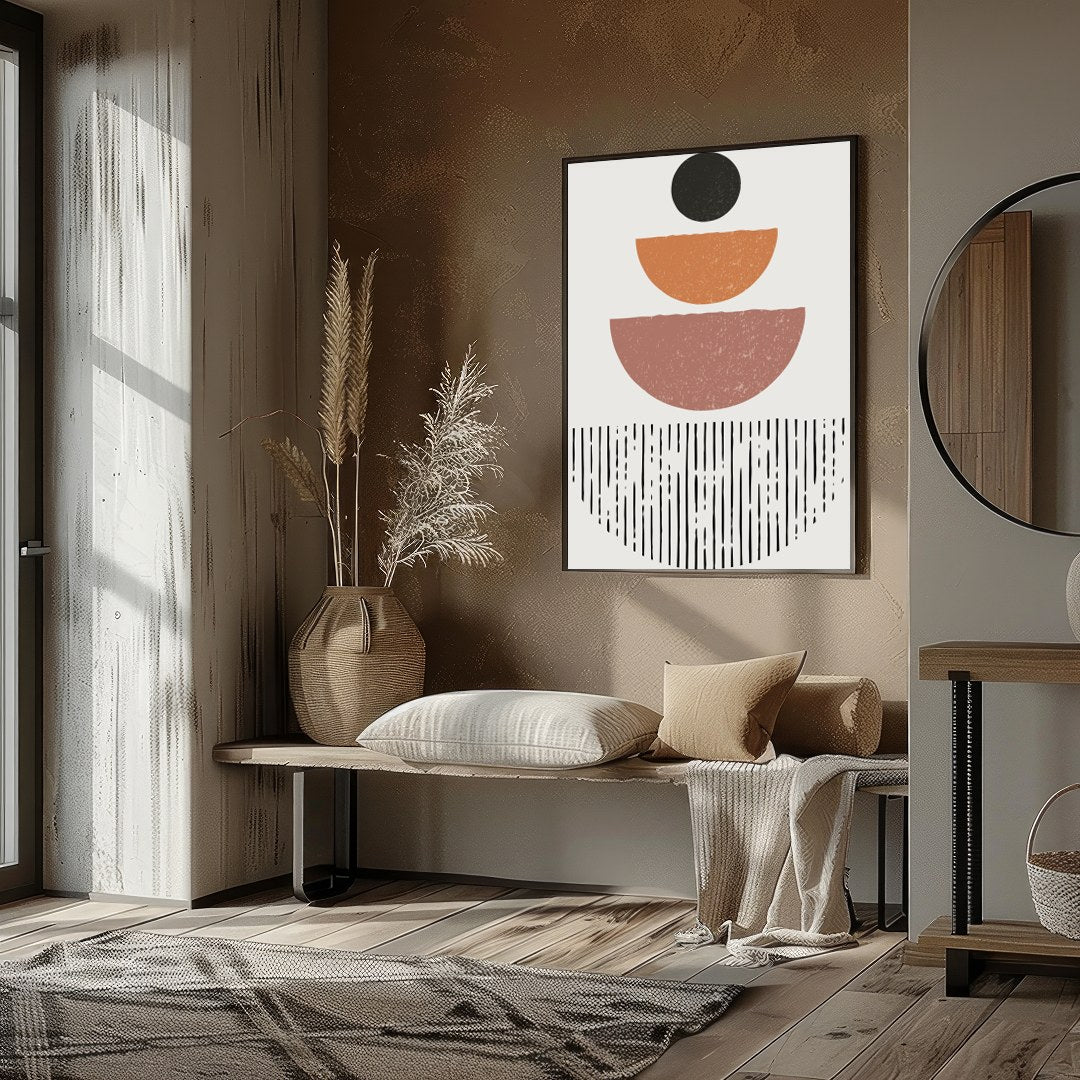 Bring a sense of harmony and modern style to your space with this captivating abstract artwork. for retreat