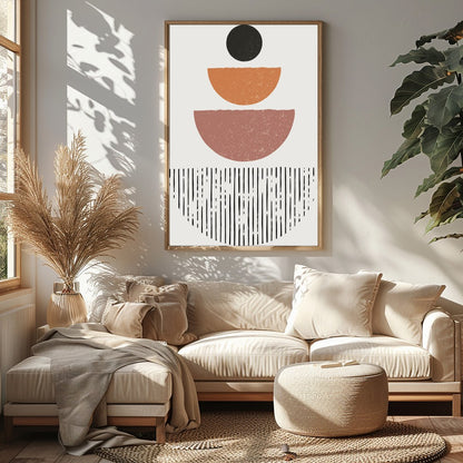 Bring a sense of harmony and modern style to your space with this captivating abstract artwork. for Sitting Area