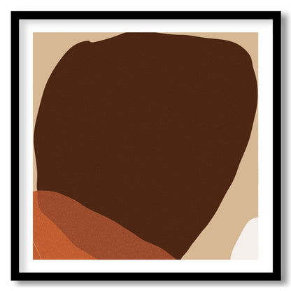 This captivating abstract piece brings together warm earthy tones and simple shapes, making it an for interior