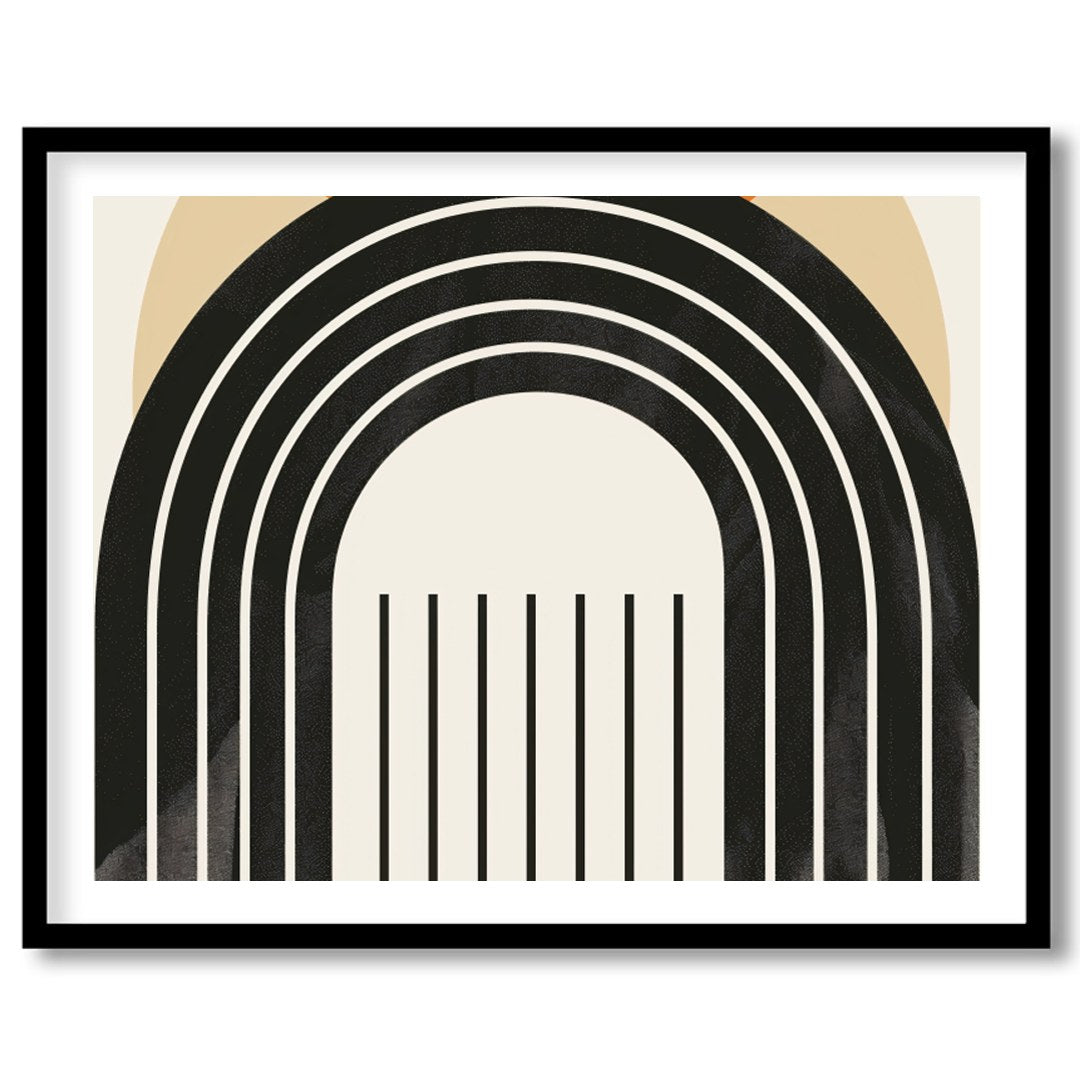 This captivating piece combines modern geometric patterns with a soothing color palette. Perfect for haven
