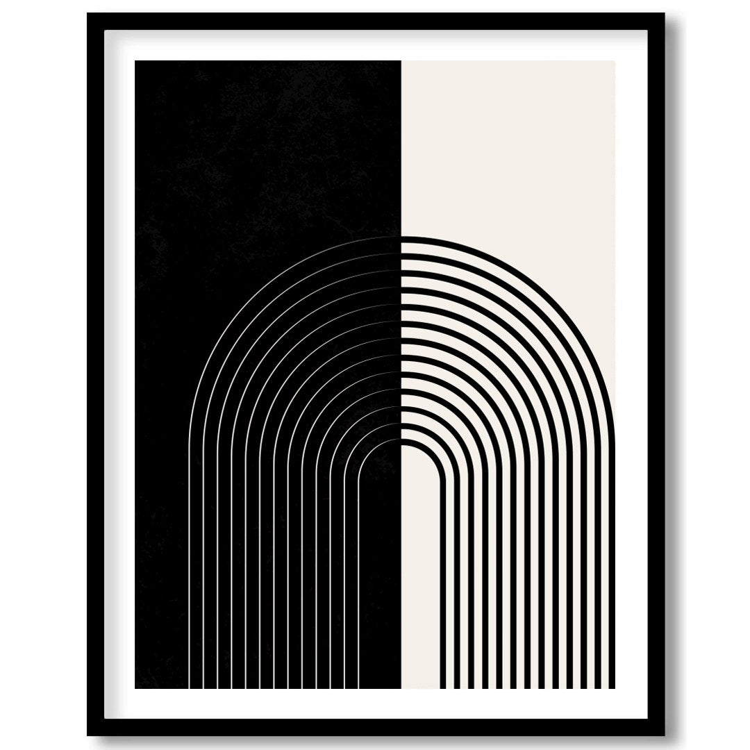 Elevate your space with this striking monochrome artwork that features a seamless blend of black for lovely-house