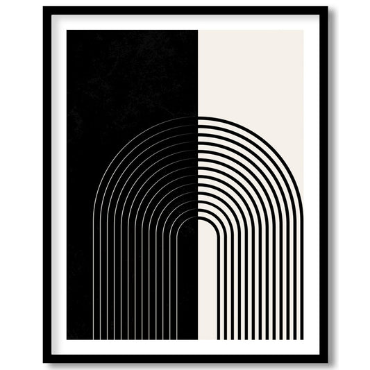 Elevate your space with this striking monochrome artwork that features a seamless blend of black for lovely-house