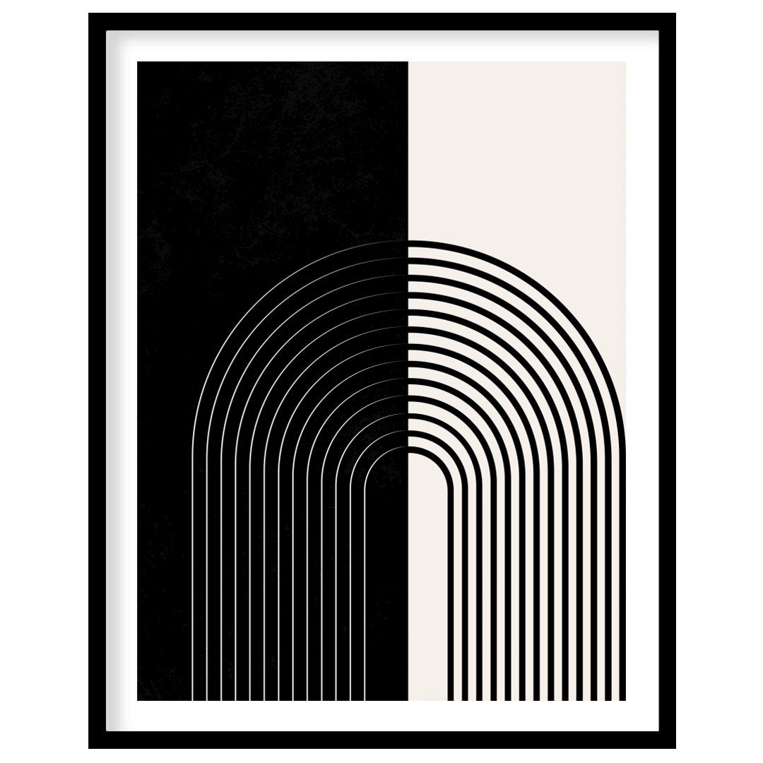 Elevate your space with this striking monochrome artwork that features a seamless blend of black for lovely-house