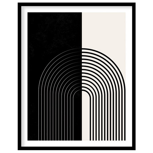 Elevate your space with this striking monochrome artwork that features a seamless blend of black for lovely-house