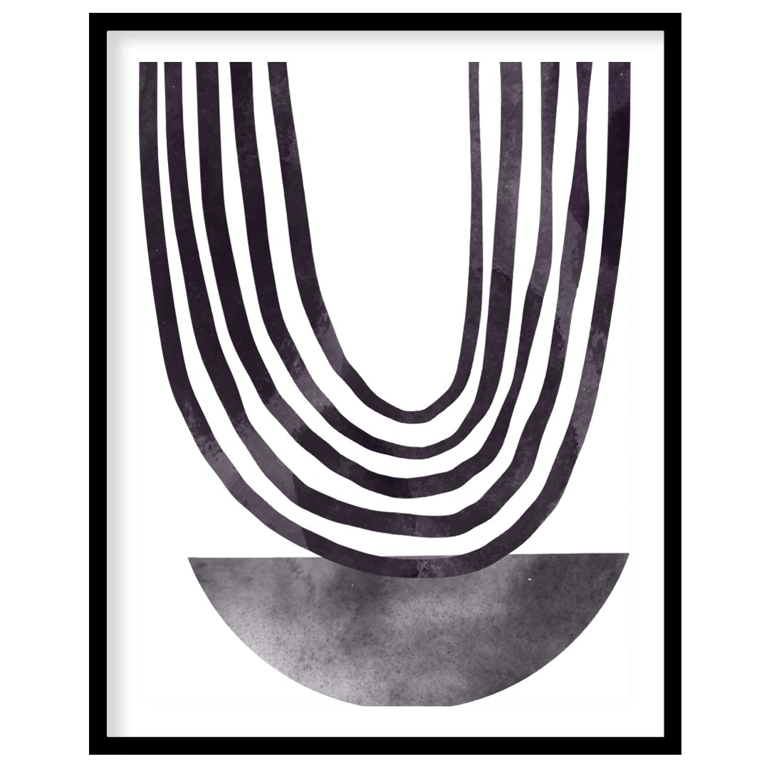 This artwork is a striking example of minimalist design, featuring a series of elegantly draped for bedroom