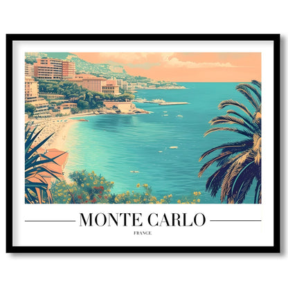 Immerse yourself in the timeless allure of Monte Carlo with this beautifully illustrated coastal for dwelling