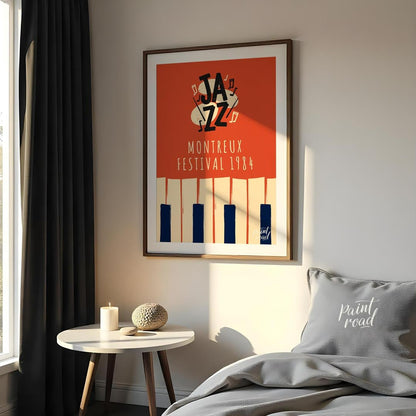 Step back in time to the golden age of jazz festivals with this evocative art print, showcasing the… for bedroom