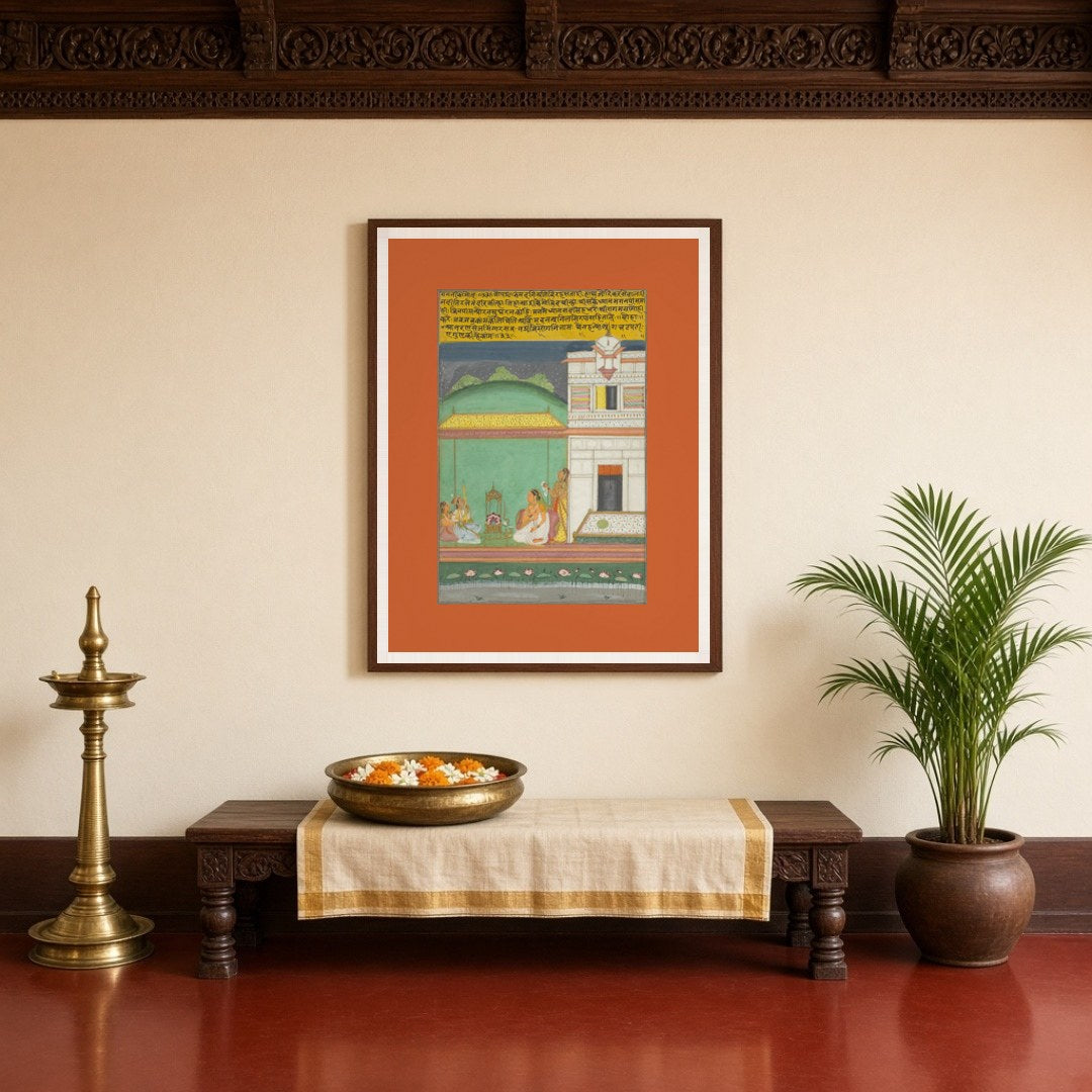 Immerse your senses in the ethereal ambiance of this Ragamala masterpiece. Musicians gather on a for Entrance