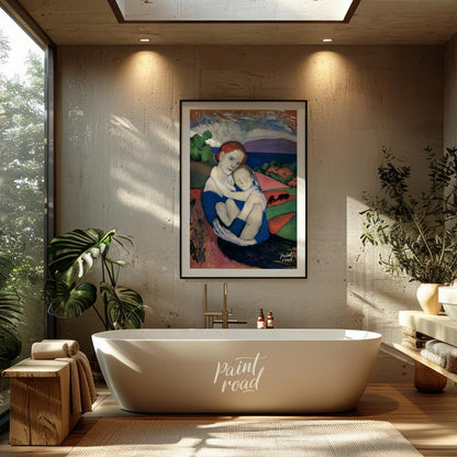This vibrant and emotive painting, often attributed to Pablo Picasso (though it shares stylistic si… for bathroom