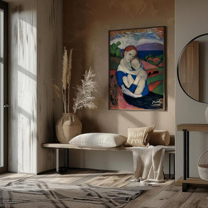 Motherhood (La Maternité) Painting available online at Paintroad showing art art collection. and blue dress