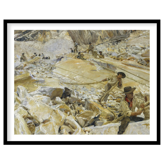 Immerse yourself in the rugged beauty and industrious spirit of a mountain quarry scene. This for decor
