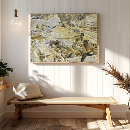Immerse yourself in the rugged beauty and industrious spirit of a mountain quarry scene. This for Hallway