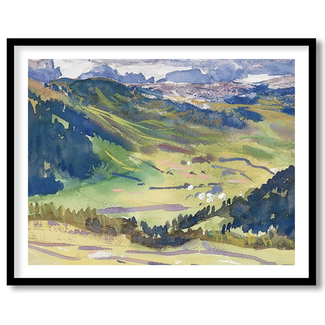 Experience the tranquil beauty of nature with this captivating mountain landscape artwork. The for sanctuary