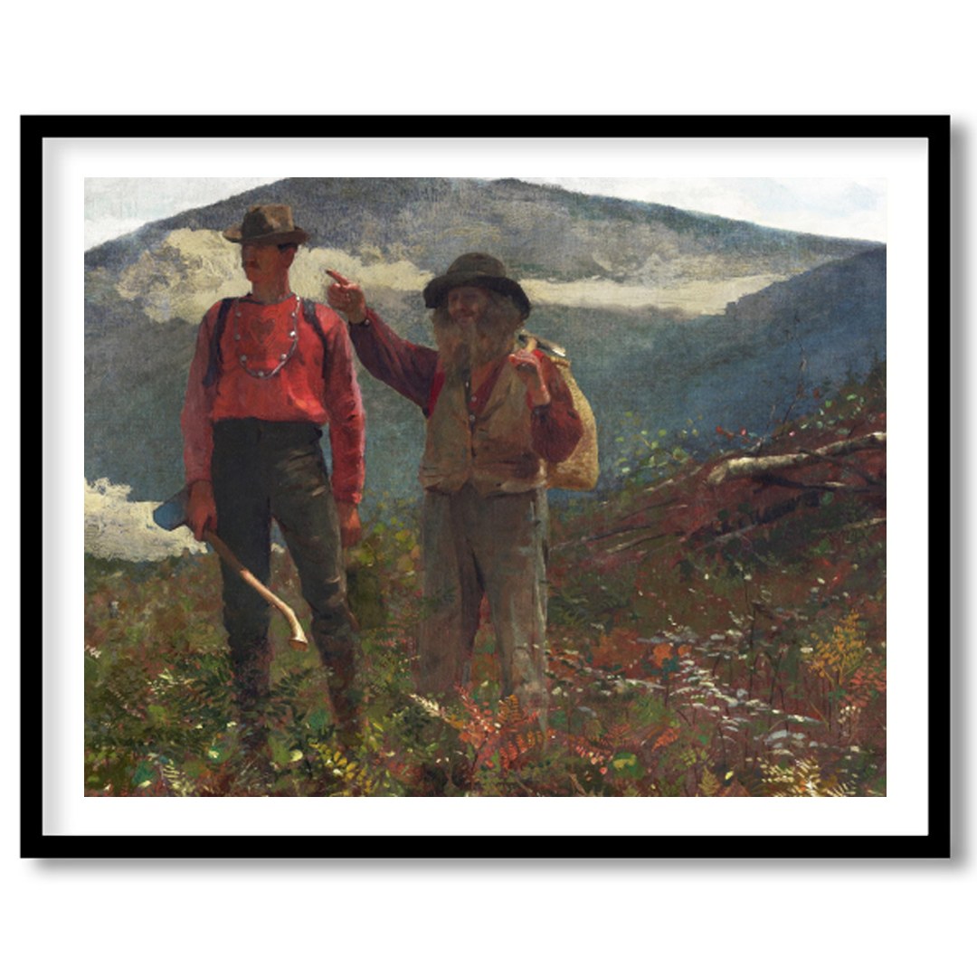 Immerse yourself in the tranquility of nature with 'Mountain Wanderers in Harmony.' This for retreat