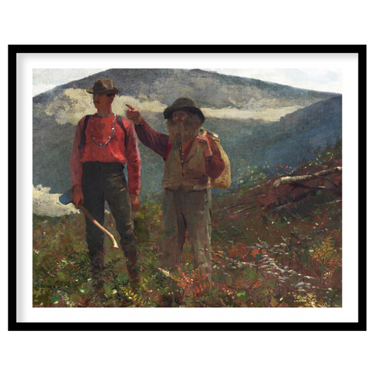 Immerse yourself in the tranquility of nature with 'Mountain Wanderers in Harmony.' This for retreat