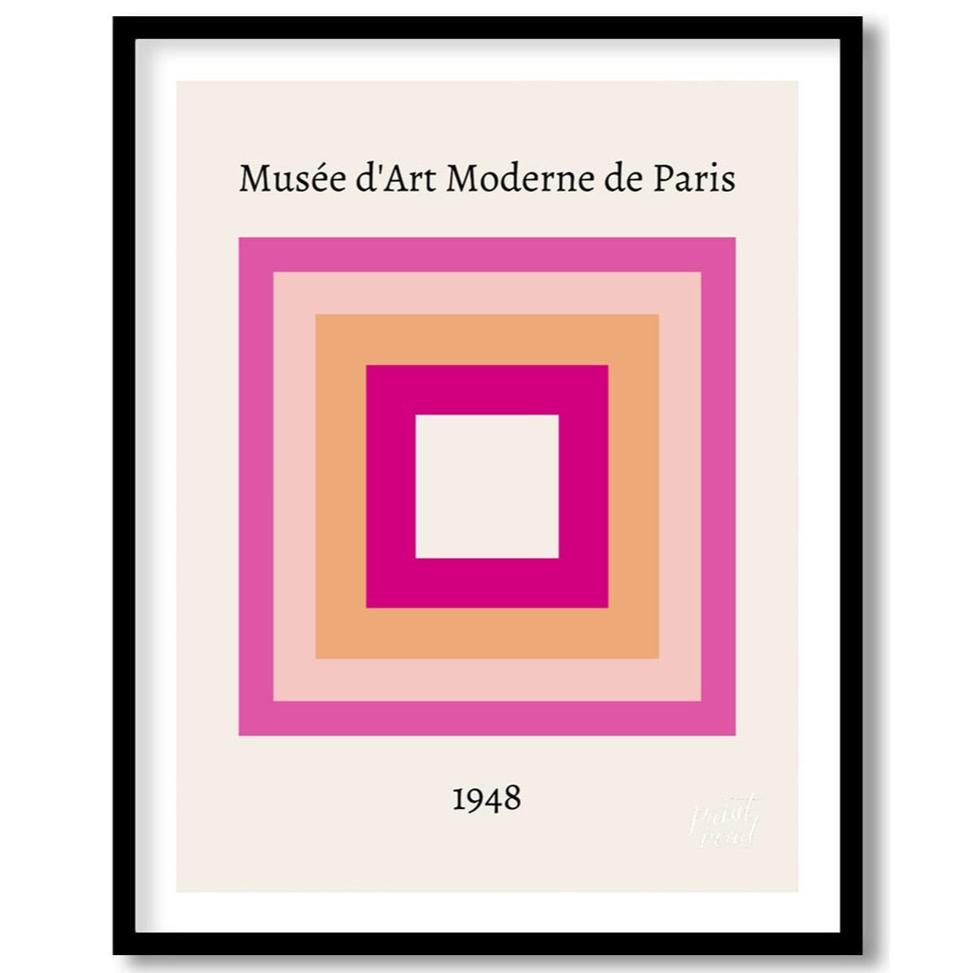 This minimalist and sophisticated art print features a classic nested square composition, reminisce… for lovely house