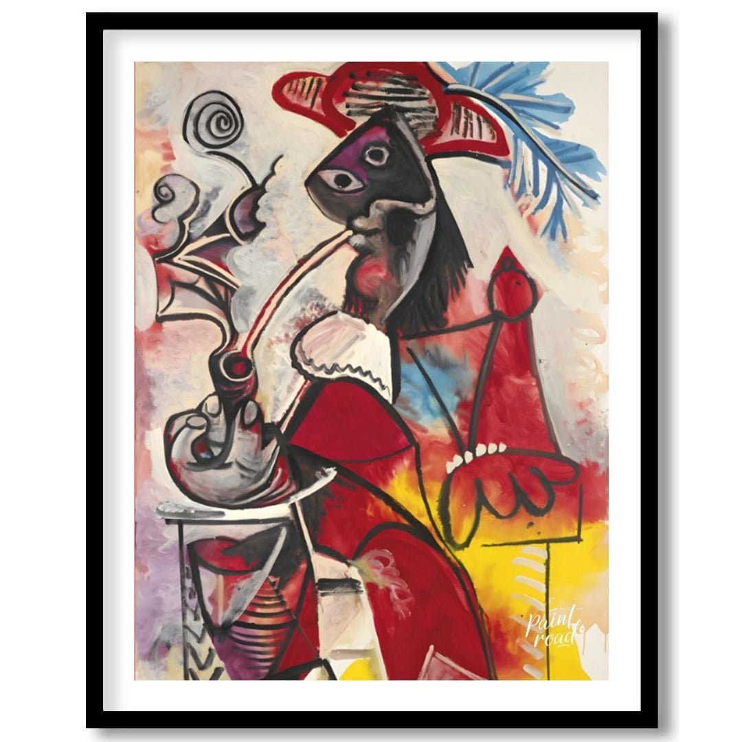 This late-period painting by Pablo Picasso, “Musketeer à la Pipe,” showcases his vigorous and uninh… for lovely house