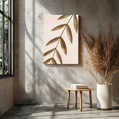 Elevate your space with 'Muted Botanical Harmony', a modern piece that balances soft organic shapes for Entrance