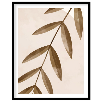 Elevate your space with 'Muted Botanical Harmony', a modern piece that balances soft organic shapes for hallway