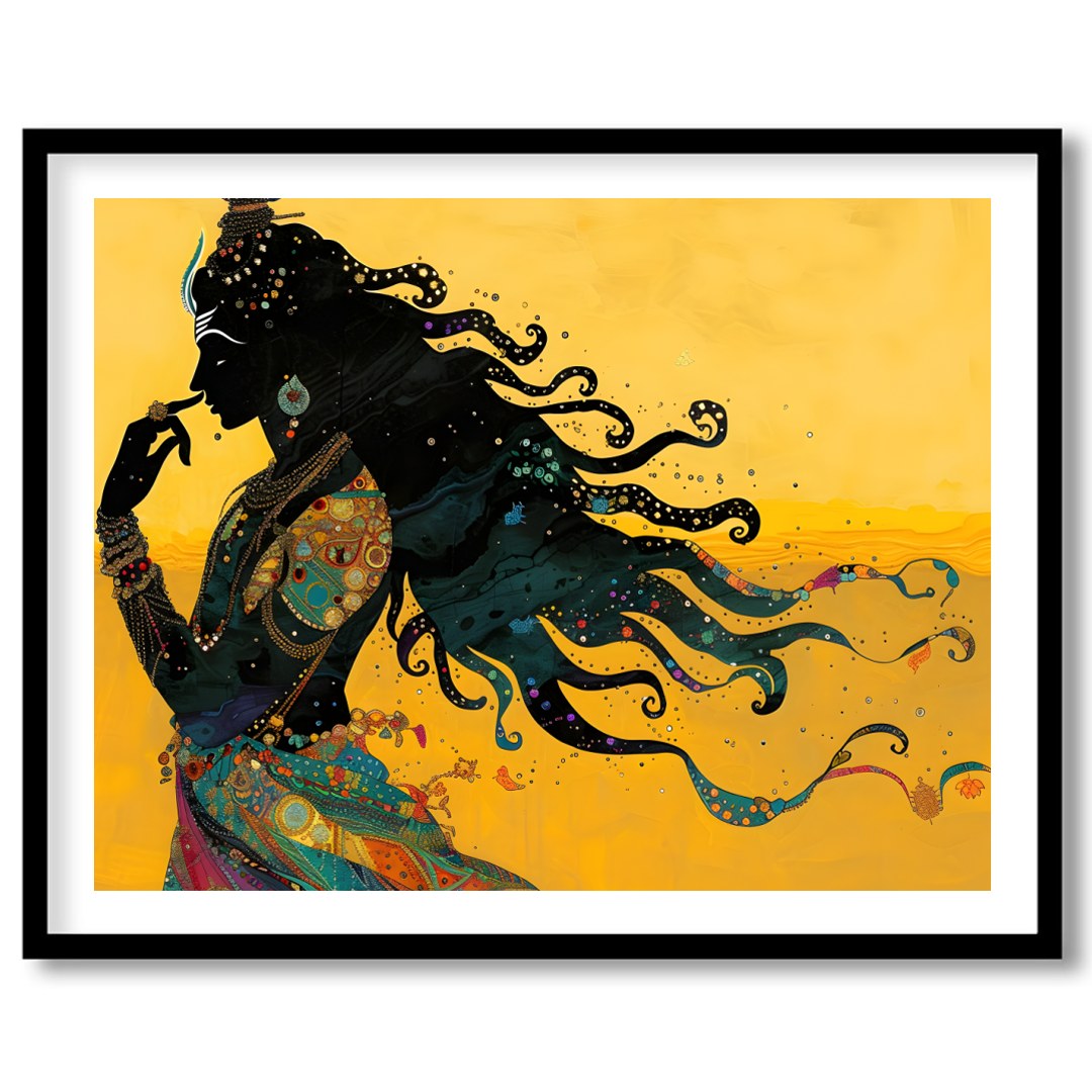 Experience the allure of mysticism with this exquisite artwork depicting an enigmatic silhouette for nook