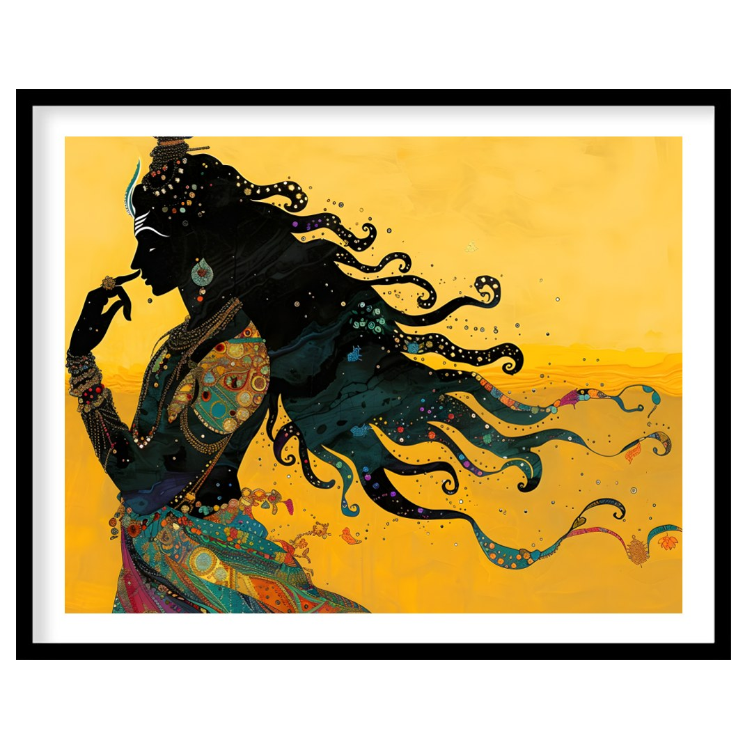 Experience the allure of mysticism with this exquisite artwork depicting an enigmatic silhouette for nook