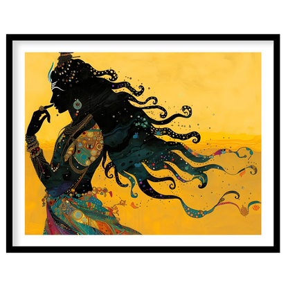 Experience the allure of mysticism with this exquisite artwork depicting an enigmatic silhouette for nook