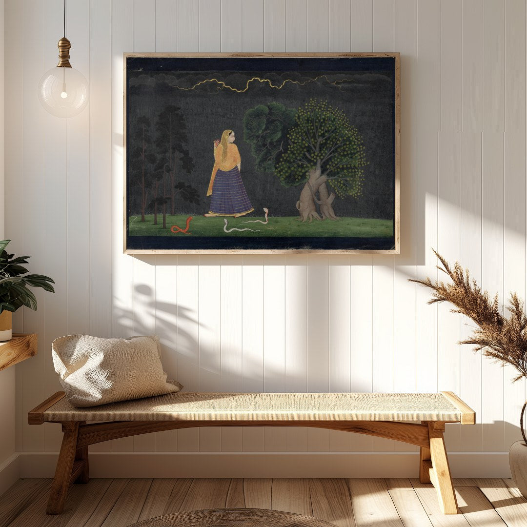 This intriguing piece captures a mystical scene where nature meets the supernatural. The artwork for Hallway