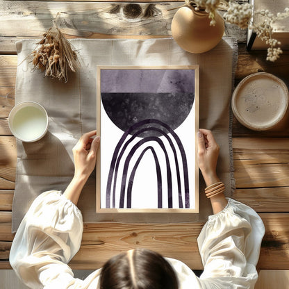 Dive into the depths of abstract sophistication with this mesmerizing artwork featuring bold, for Kitchen