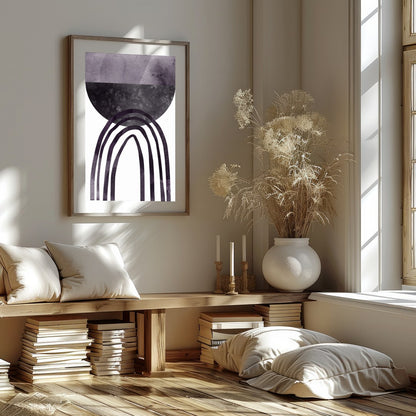 Dive into the depths of abstract sophistication with this mesmerizing artwork featuring bold, for place