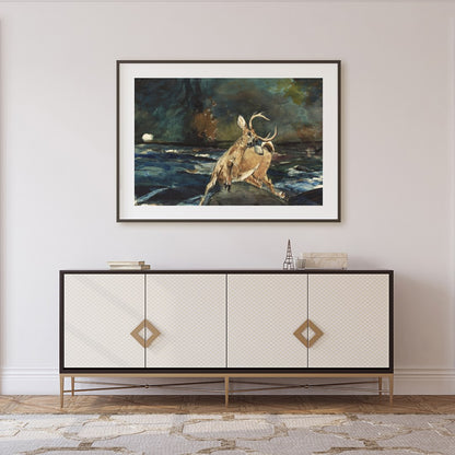 Immerse yourself in the captivating essence of nature with this evocative watercolor painting. for Foyer